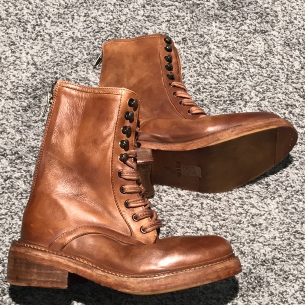 NEW FREE PEOPLE LACE-UP SANTA FE BOOTS 37 - Picture 4 of 7